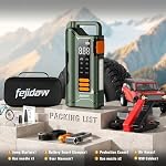 6000A Jump Starter with Air Compressor, 160PSI, 20000mAh, Car for 10L Gas/8L Diesel, UL Certified | Reverse Polarity Protection | LED Display & SOS Light | USB-C 5V/2A | 2-Year Warranty | 3.3 lbs - Image 6