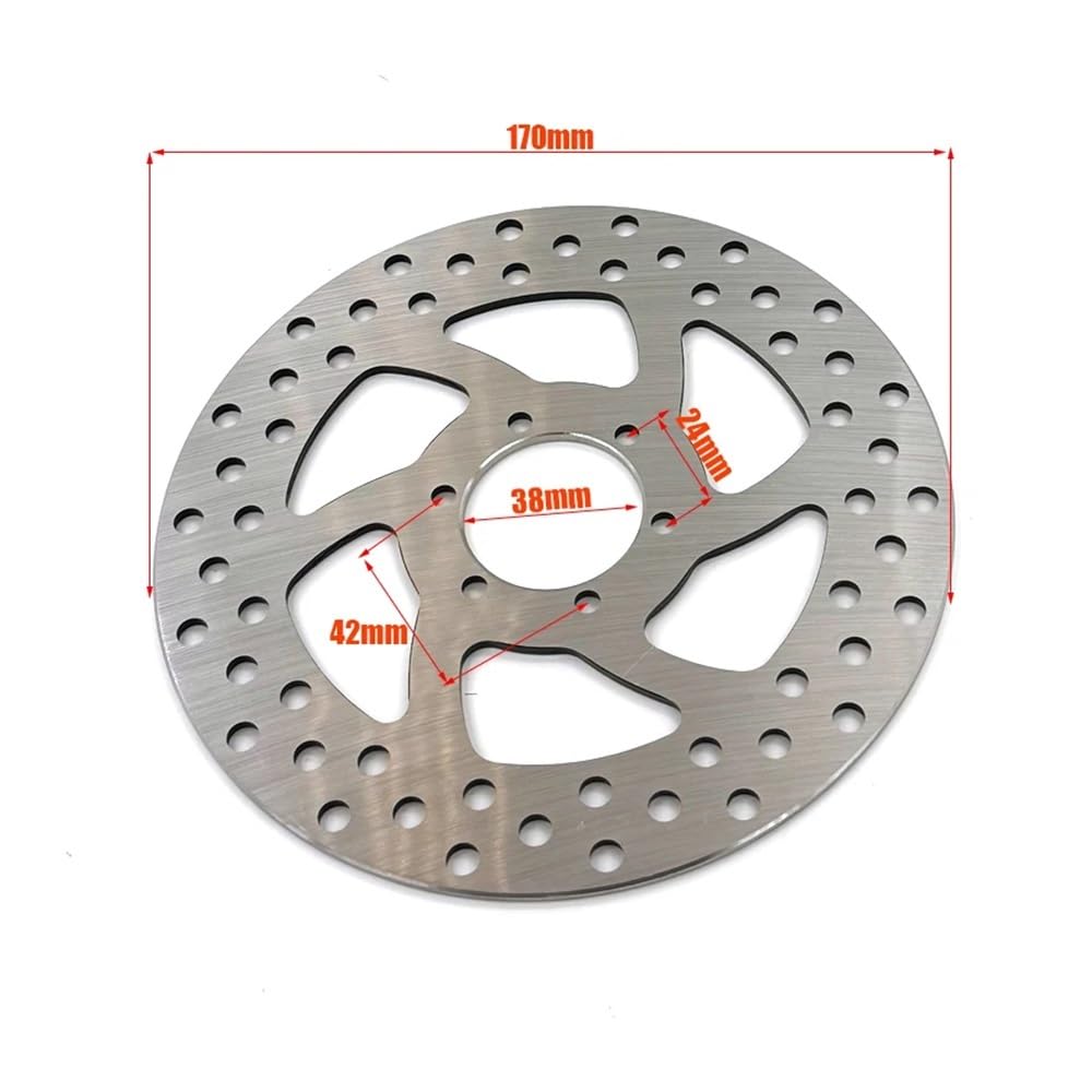 NiSza Dischi Freno 1 Pz 2 Pz Piastra Freno A Disco Anteriore Posteriore per Motocicletta per Scooter per Citycoco per Scooter per Fori da 38 Mm