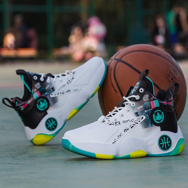 Men's Thick-Soled high-top Fashionable Sports Shoes - Basketball Shoes - Anti-Slip and Durable - Breathable and Comfortable - Image 2