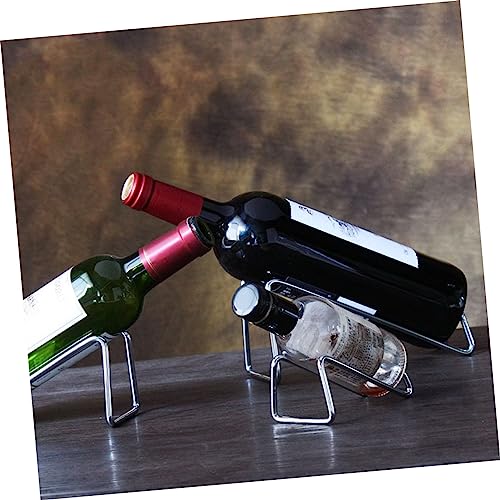 Soporte de vino de hierro forjado 4 piezas miniatura 7