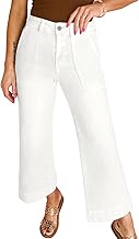 Astylish Women's 2026 Stretchy Wide Leg High Waisted Jeans Tummy Control Casual Cropped Ankle Denim Pants
