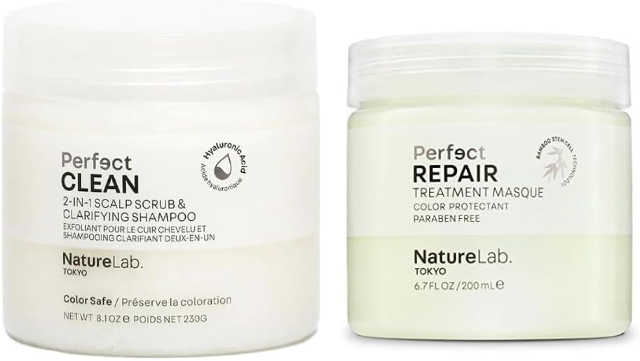 NatureLab.TOKYO Perfect Clean & Repair Treatment Duo - Scrub & Masque