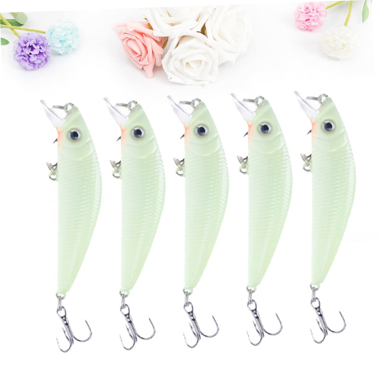 HANABASS esca dura esche da pesca per acqua amo ventosa da tavola esche da pesca crankbait attrezzi da pesca in mare Esche da pesca notturne 3d esche notturne luminose