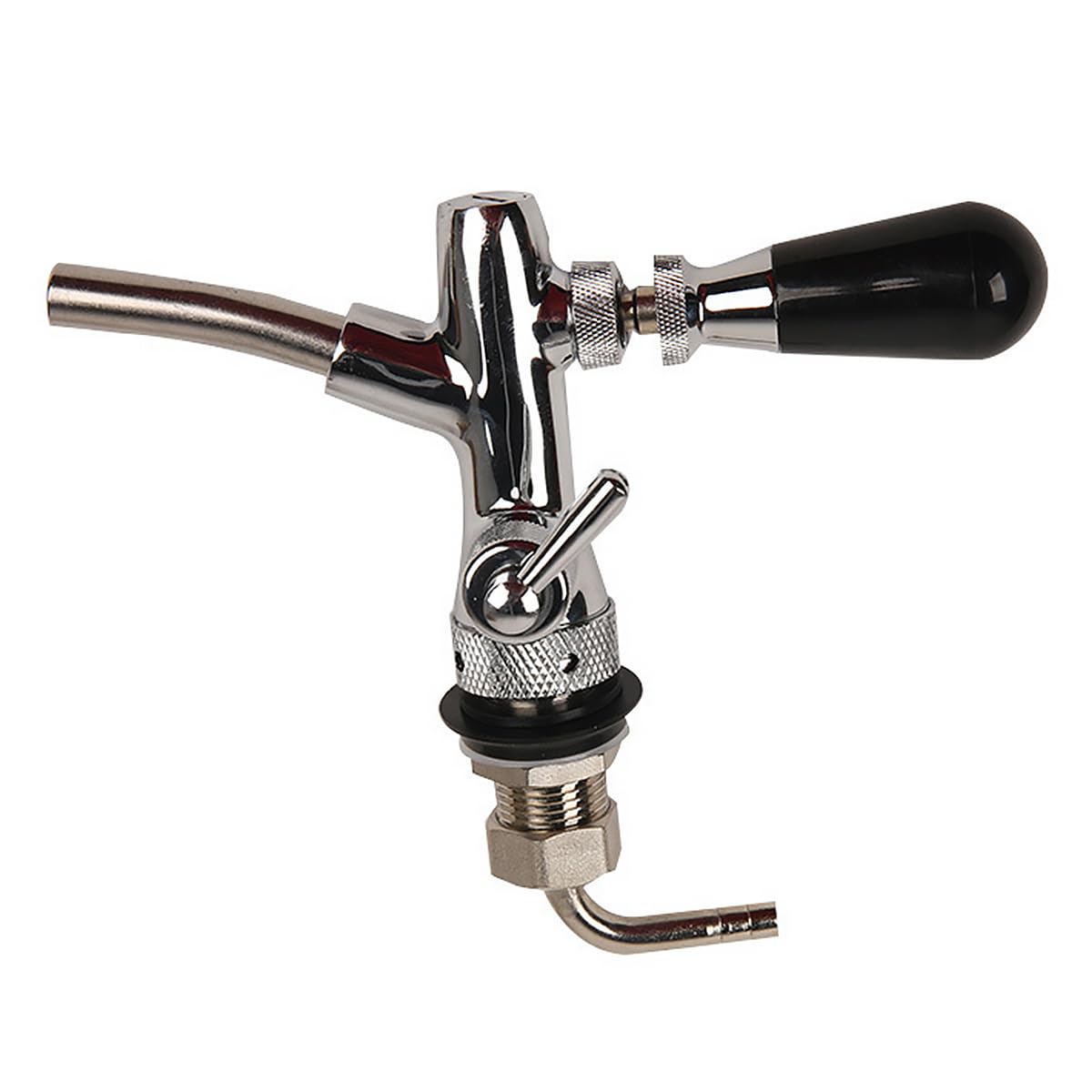 Grifo de Cerveza, Grifo de Cerveza Ajustable Cromado, Rosca G5/8 para el hogar, Bar, restaurantes
