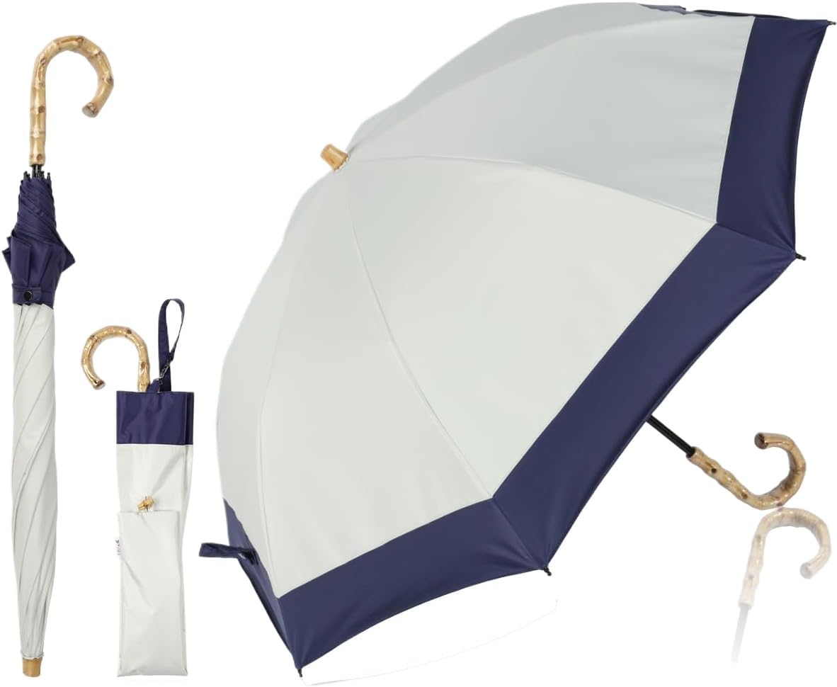 water front COKAGE+ ジャンプ式2段折りたたみ傘 ホワイト COKAGE+