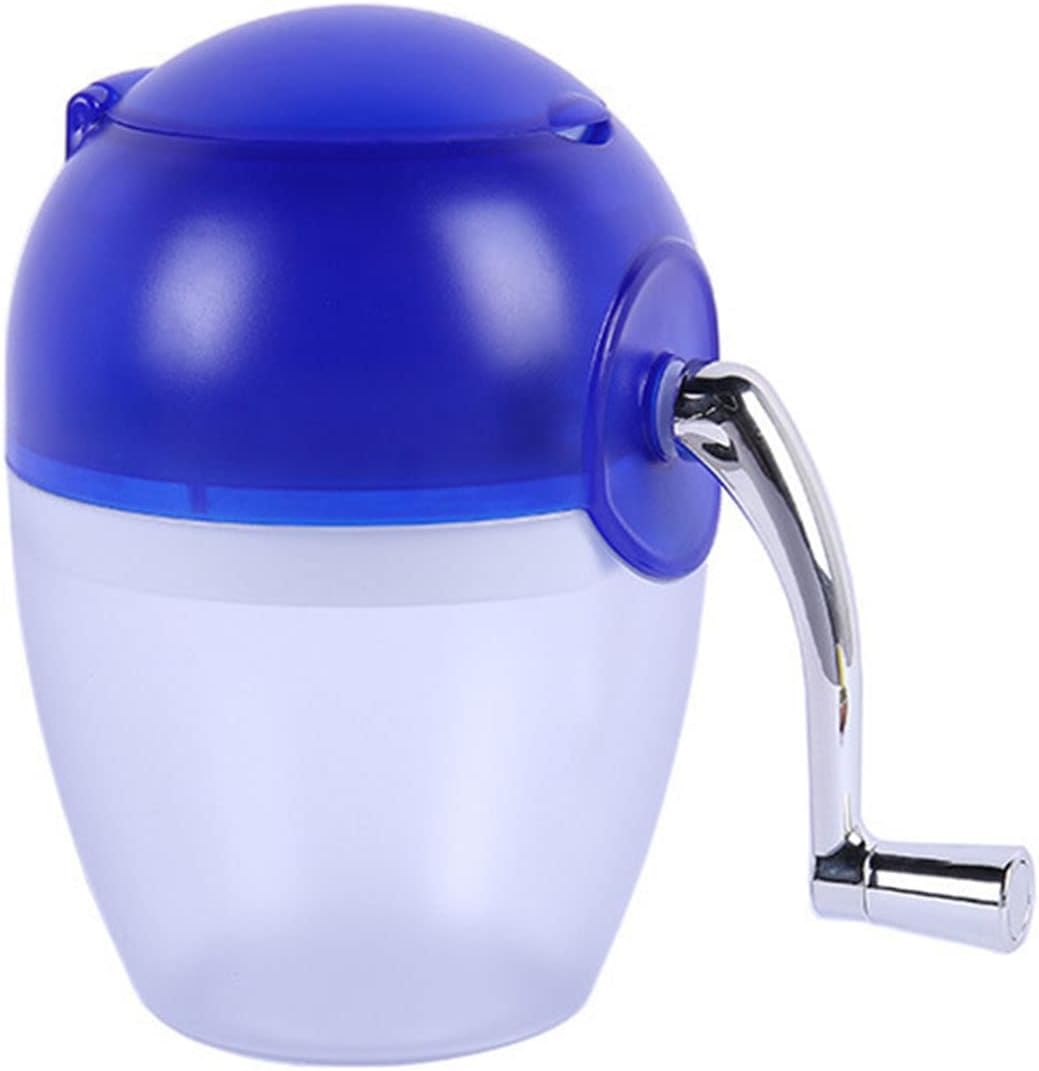 Ice Crusher Manual Rotary Ice Crusher Cocktails Slush Machine Ice Cube Crushed Smoothies Ice Crusher Machine Home Ice Grinder Ice Cube Drinks Chopper Stirrer,Green