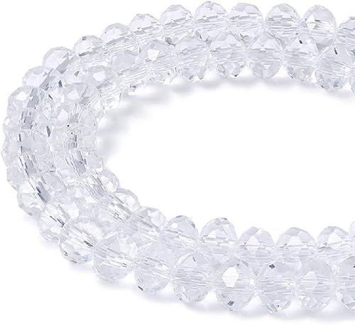 Miniatura 1 de COIRIS Cuentas de cristal facetadas en forma de Rondelle para joyería DIY o fabricación y diseño (GB-1007-18MM)