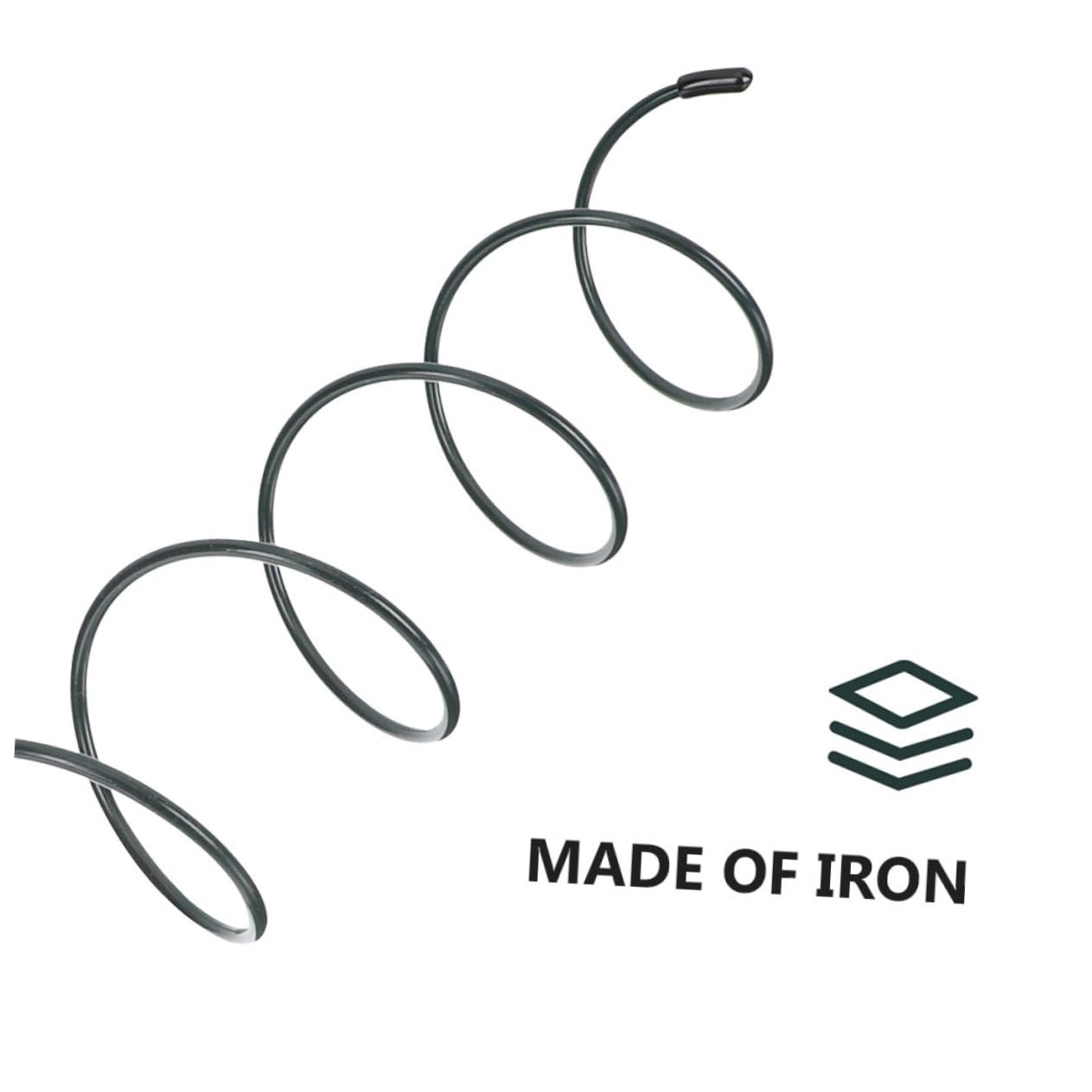 YARNOW 8 Pièces Tuteurs Spirales en Fer Support de Tige de Plante Facile à Insérer pour Orchidées et Cactus Crab en Intérieur et Extérieur