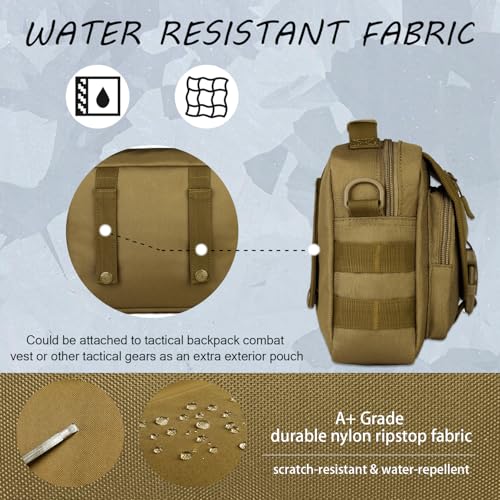 Protector Plus Tactical Messenger Bag Men Small Military MOLLE Crossbody Pack (Patch Included) - Image 5