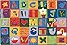 Carpets for Kids 3800 KIDSoft Alphabet Blocks Classroom Literacy Seating Rug 6ft x 9ft Rectangle Multi Color