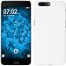 Produktbild PhoneNatic Case kompatibel mit OnePlus 5 - Hülle weiß gummiert Hard-case + 2 Schutzfolien