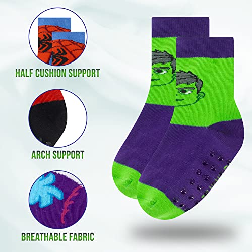 Image of Spiderman Grip Socks, Socks for Toddler Boys, 10 Pack, Spider man Toddler Gripper Socks, Amazing Spiderman Variety Pack