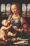 Leonardo da Vinci Schrift: Madonna met de Anjer | Ideaal Voor School, Studie, Recepten of Wachtwoorden | Stijlvol Notitieboek voor Aantekeningen | Artistiek Dagboek