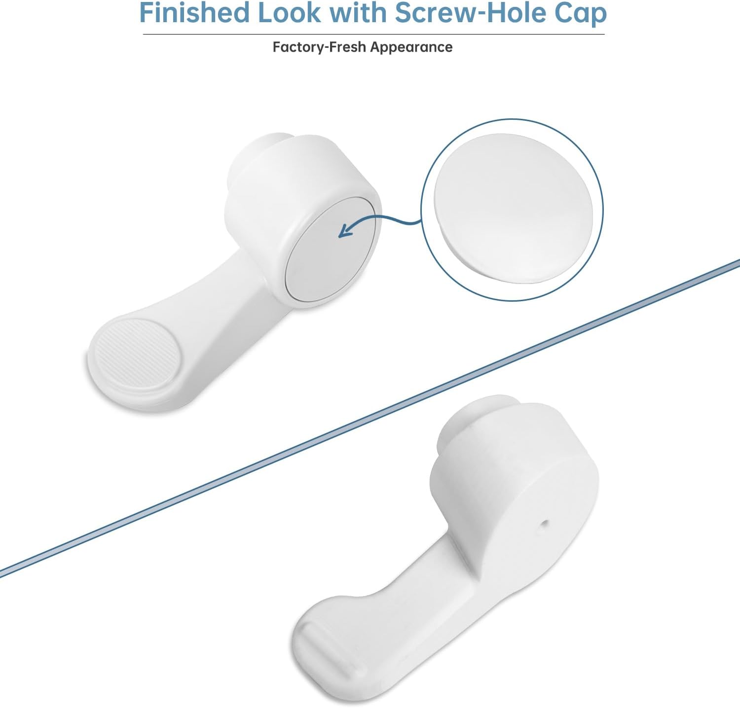 RV Toilet Foot Flush Pedal for Dometic 300/300P, 310/310P, 320, 321/321P Series with Screw-Hole Cap