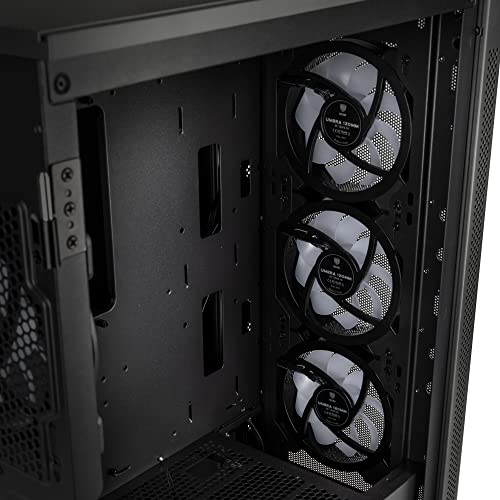 Kolink Stronghold Prism Rgb Black - Gaming Pc Case Eatx With Mesh Front, Removable Hood, Hinged Tempered Glass Door, 4X Addressable Rgb Fans 120 Mm - Midi Tower Gamer Pc Case #TOP6