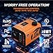 7L Diesel Heater, 12V/24V/110V 8KW Portable Diesel Heaters with LCD Switch, Remote Control for Camping, RV, Garage, Car, Tent, Boat Heater, Orange