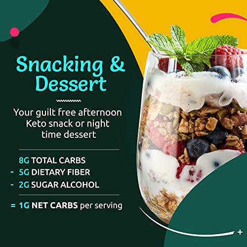 TGB Cinnamon Pecan Keto Granola | 1g Net Carb Snack | Low Carb Nut Cereal | Healthy Artisanal Food, 11 Ounces (Pack of 3) - Thumbnail 5
