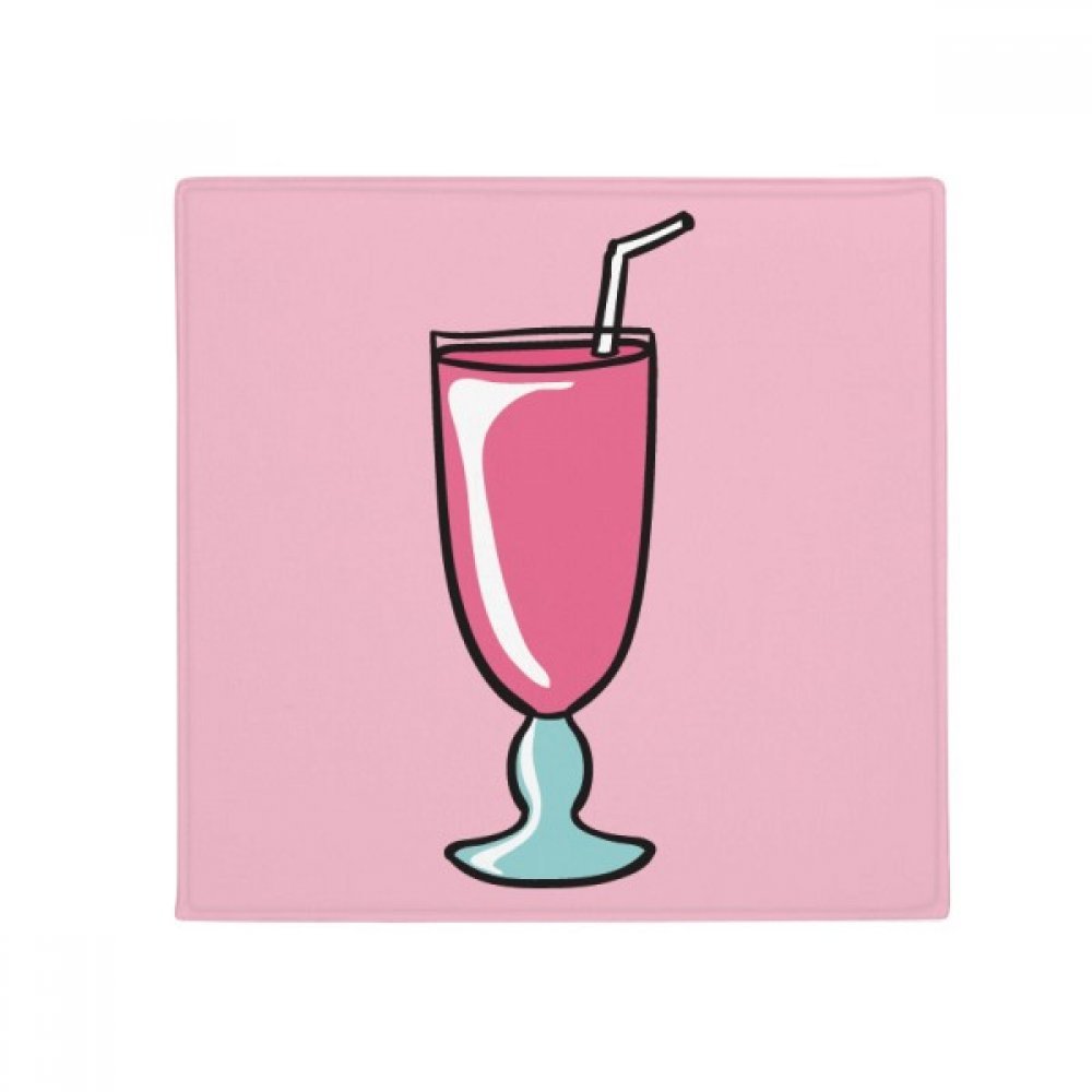 Tapis de sol rose coupe douce crème glacée anti-slip 50x50cm pour salon