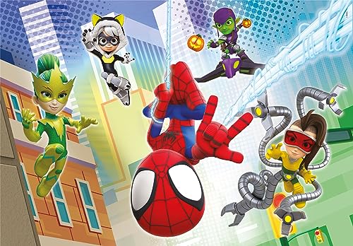 Clementoni, 21625, Supercolor Puzzle, Marvel Spidey And His Amazing Friends, 2x60 Pieces (2 puzzles included) - Image 2