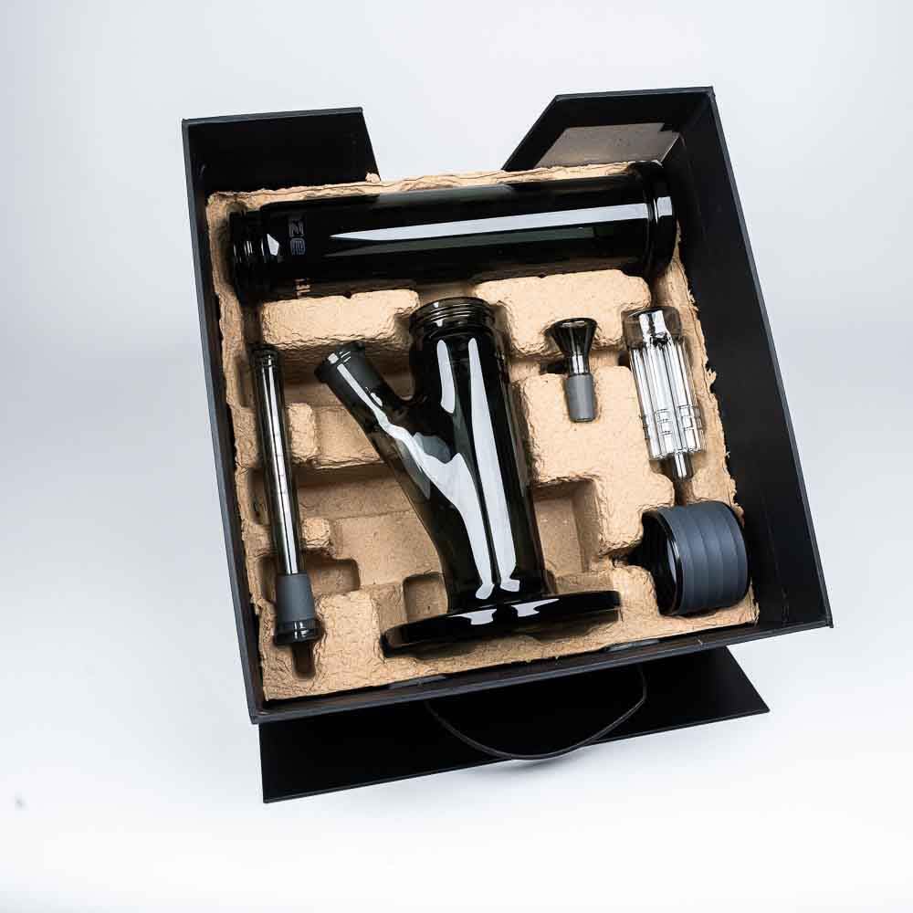 BLAZE Mix&Match 2.0 Zylinderbong Bausatz schwarz, 41 cm, Borosilikatglas, Diffusor