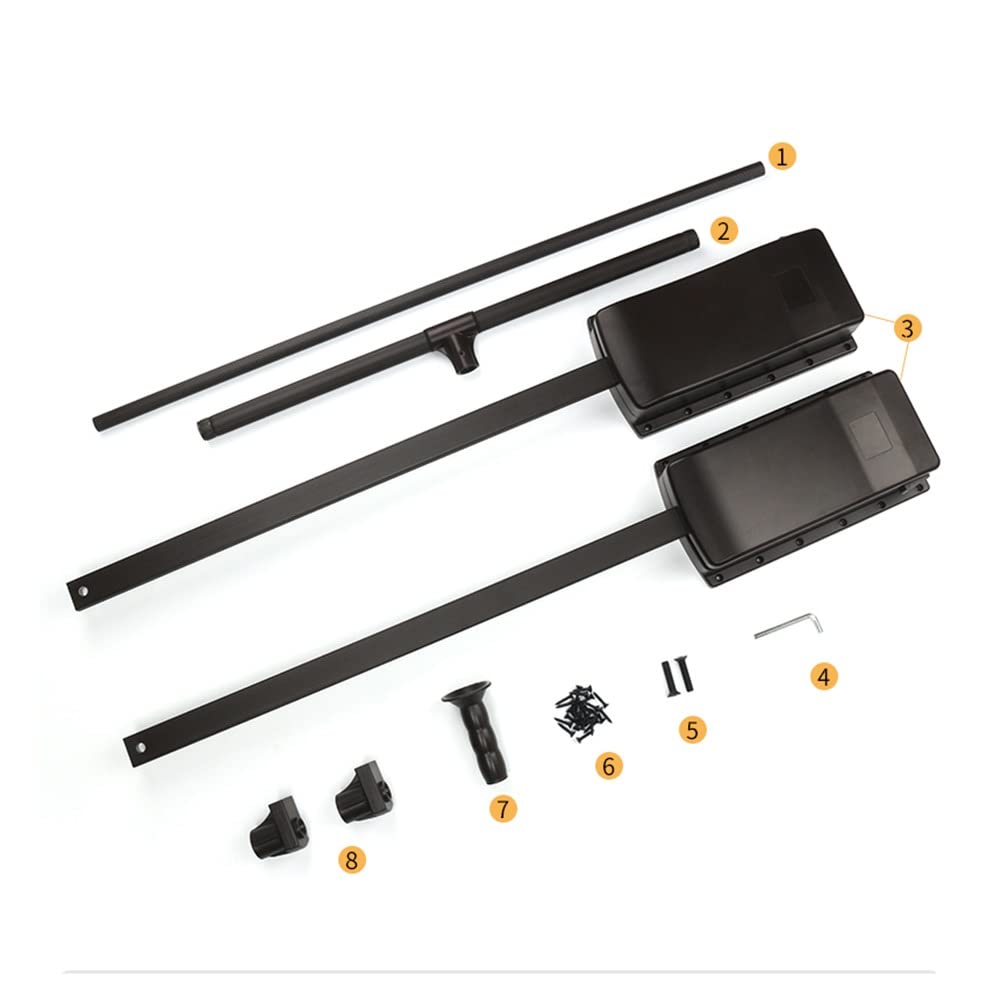 Barra de armario ajustable extraíble – 830-1150 mm retráctil con mango telescópico | Capacidad de carga de 20 kg | Sistema de colgar fácil de instalar, 600-830 mm