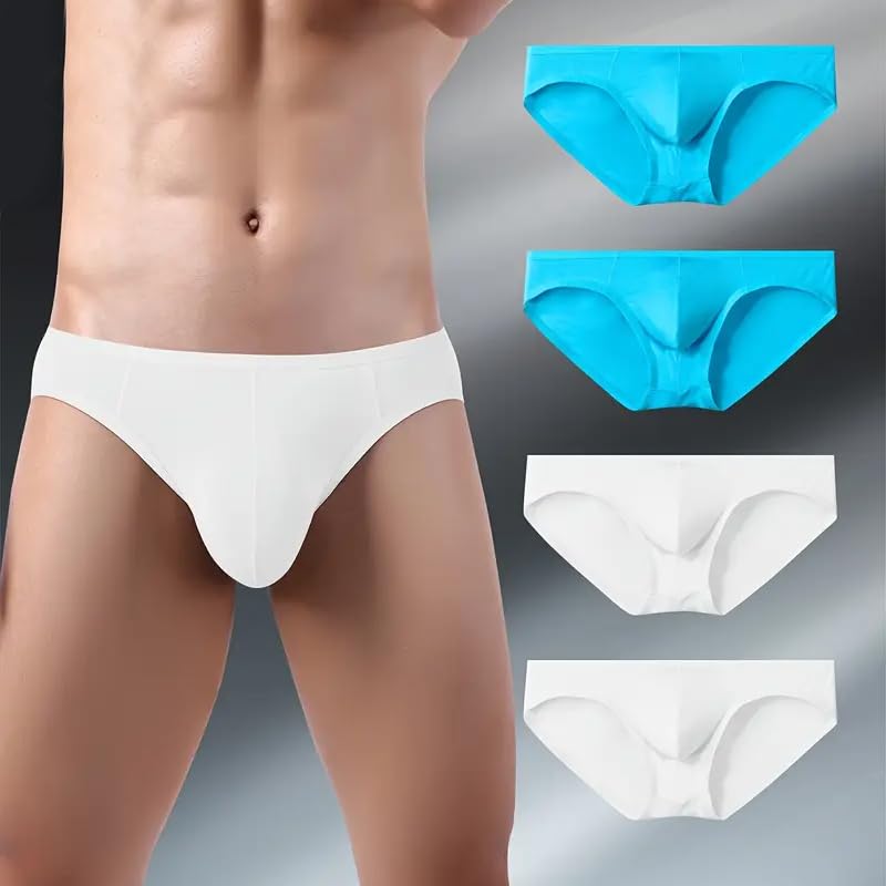 4 Pcs Men's Underwear, Lightweight Briefs, XL Multi4