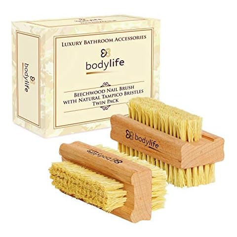 Bodylife Eco-Friendly Beechwood Nail Brush Twin Pack Cover