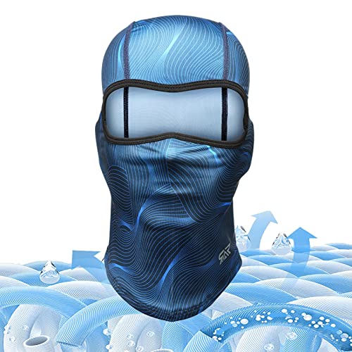 Máscara Facial Proteção UV,pescoço cabeça cheia resfriamento seda gelo - Cobertura facial respirável