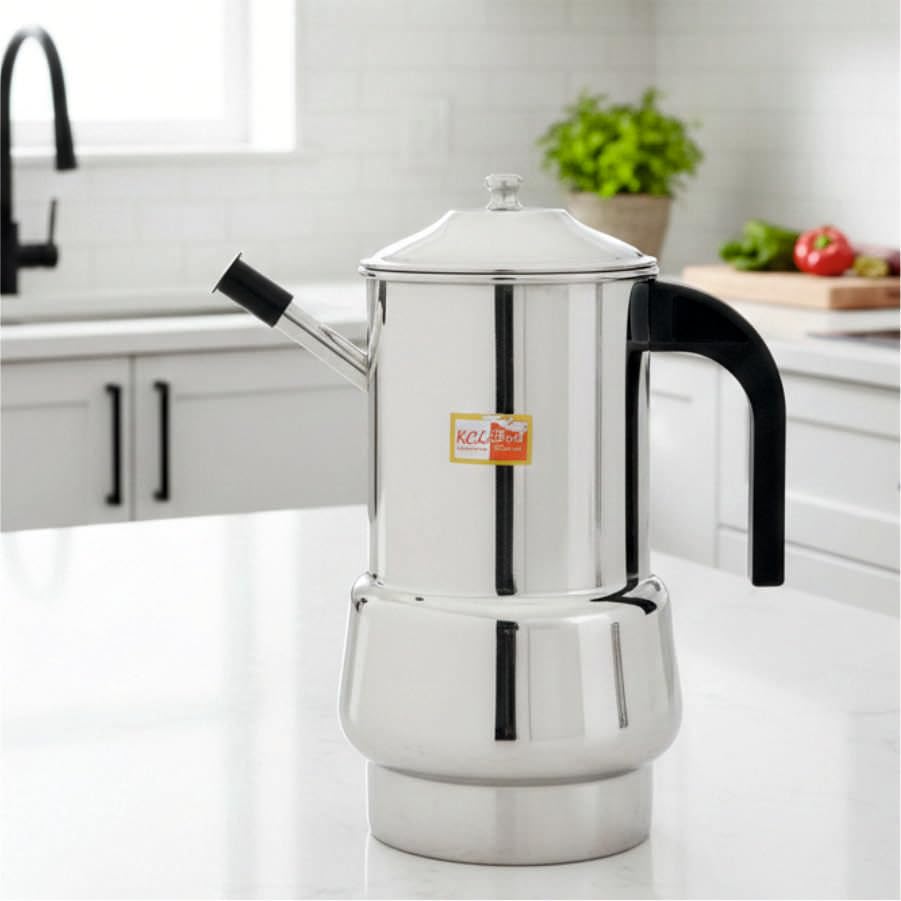 Image of KCL Stainless Steel - Oil Dispenser With Nozzle Oil Pot - 1000ML