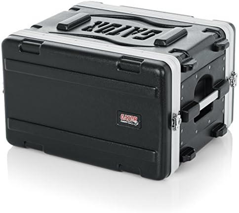 Gator Cases Lightweight Molded 6U Rack Case with Heavy Duty Latches; Shallow 14.25" depth, 6U (GR-6S)