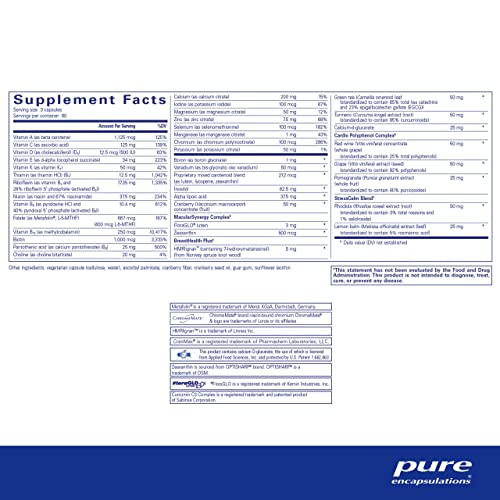 Pure Encapsulations Women's Nutrients | Multivitamin For Women Over 40 To Support Urinary Tract Health, Breast Cell Health, And Eye Integrity* | 180 Capsules #TOP1