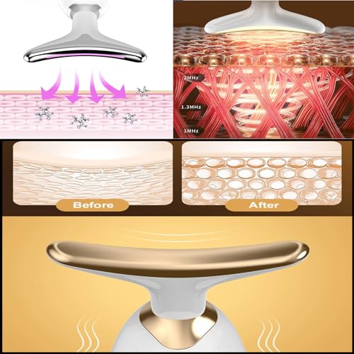 Generic Nadove Neck Facial Massage Tool, Neck Face Massager, Multifunctional Facial Massage Device, Sculptings Tool, White - Thumbnail 2