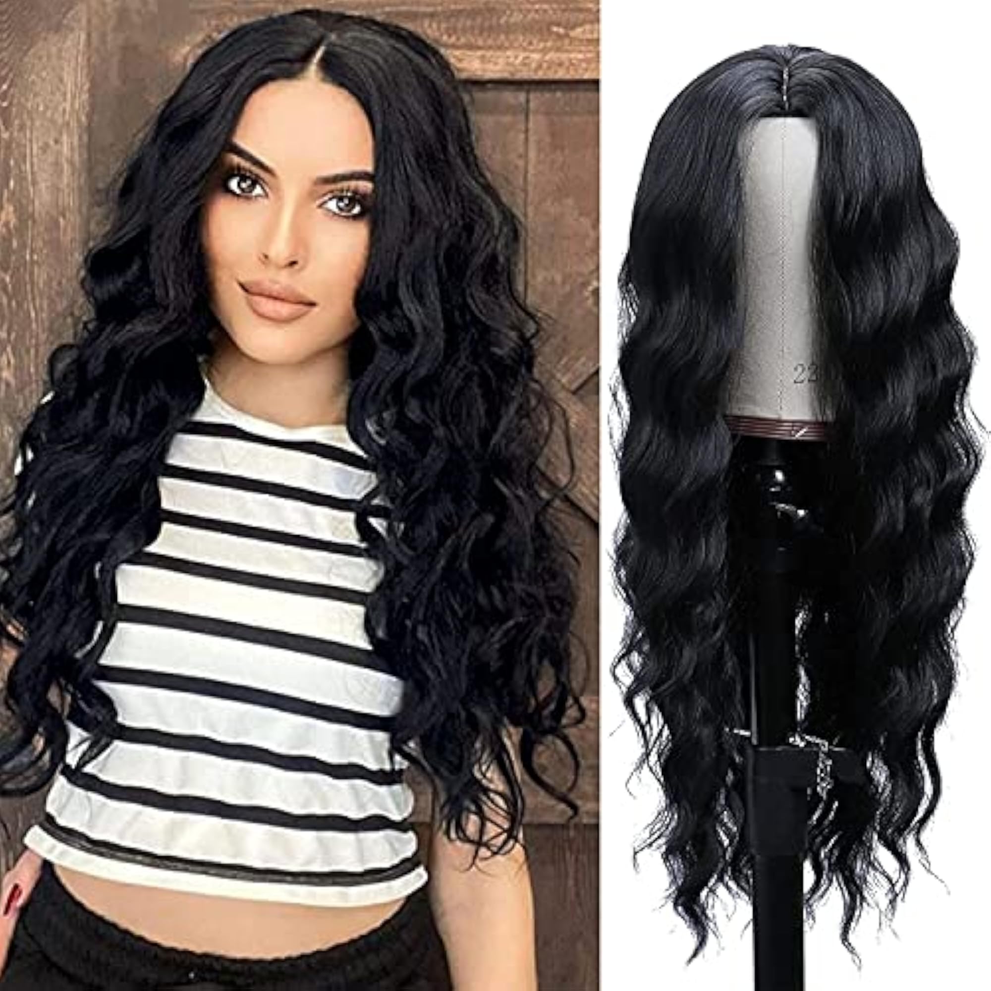 Curly Hair Wig for Women, Natural Looking, 26 Inches