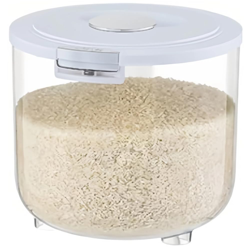 5KG Airtight Rice Storage Container, Household Insect-proof Food Container with Measuring Cup, for Flour, Cereal, Beans, Pet Food, Grain Bucket for Kitchen Storage