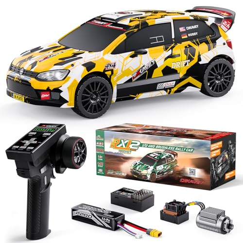 DIKAVEY Voiture radiocommandée brushless 1/12 pour Adultes， Buggy radiocommandé Rapide （jusqu'à 80 km/h）， Tout-Terrain， Camion radiocommandé 4x4...