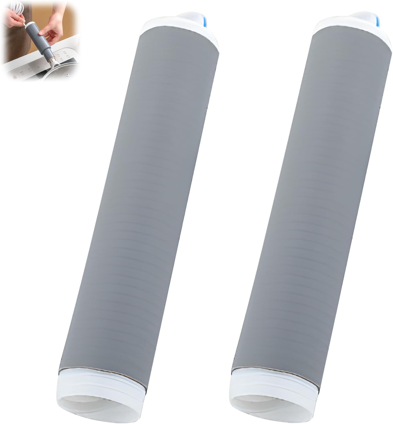 silicone pot handle cover heat resistant fit any handles of wok and cookware non-slip cast iron skillet pan handle sleeve suit for pots and pans set (2, medium)