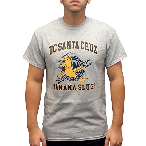 UCSC Banana Slugs T-Shirt - Vincent Vega Costume Gray Tee - 90s Iconic Cult Classic Movie Fan Gift