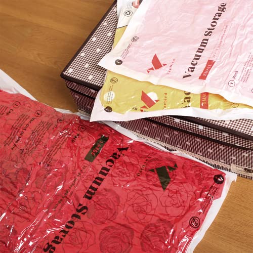 6 Pack Medium Vacuum Storage Bags, Space Saver Bags For Clothes, Vacuum Bags For Blankets, Pillow, Toys… (6 Medium Bags) #TOP4