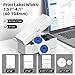 Nelko Bluetooth Thermal Shipping Label Printer, Wireless 4x6 Shipping Label Printer for Small Business, Support Android, iPhone and Windows, Widely Used for Amazon, Ebay, Shopify, Etsy, USPS (White)