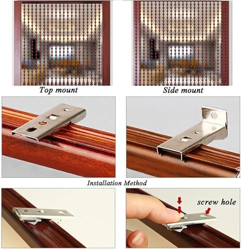 Rideaux de perles de porte 80x100cm pour bloquer les regards indiscrets - 8