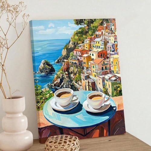 Art mural expresso et affiche de cuisine rétro | Toile café 80x140 cm