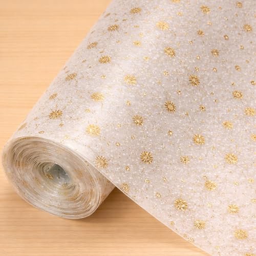 Image of SHOPPOFOBIX Kitchen Mat EVA Food Grade Multipurpose Washable Anti Slip Mat /Sheet for Fridge, Shelf Liner, Table, Kitchen Drawer mat (Golden Mini Flower)