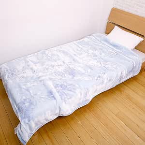 Amazon｜昭和西川 毛布 シングル 2枚合わせ毛布 約2.8kg ジーナ ブルー｜ブランケット・毛布 オンライン通販