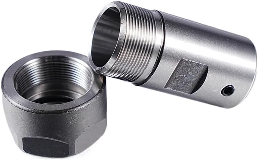 Motor Shaft Extension Rod ER8 ER11 ER16 ER20 Motor Shaft Cutter Spindle Chuck Tool Set Collet Bracket Tool 3mm 4mm 5mm 6mm 8mm(C20-ER16-35L-6)