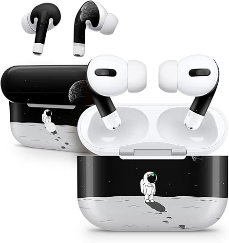 DesignSkinz - Compatible con AirPods Pro 2 - Calcomanía protectora de vinilo resistente a los arañazos - Lindo astronauta de dibujos animados en el