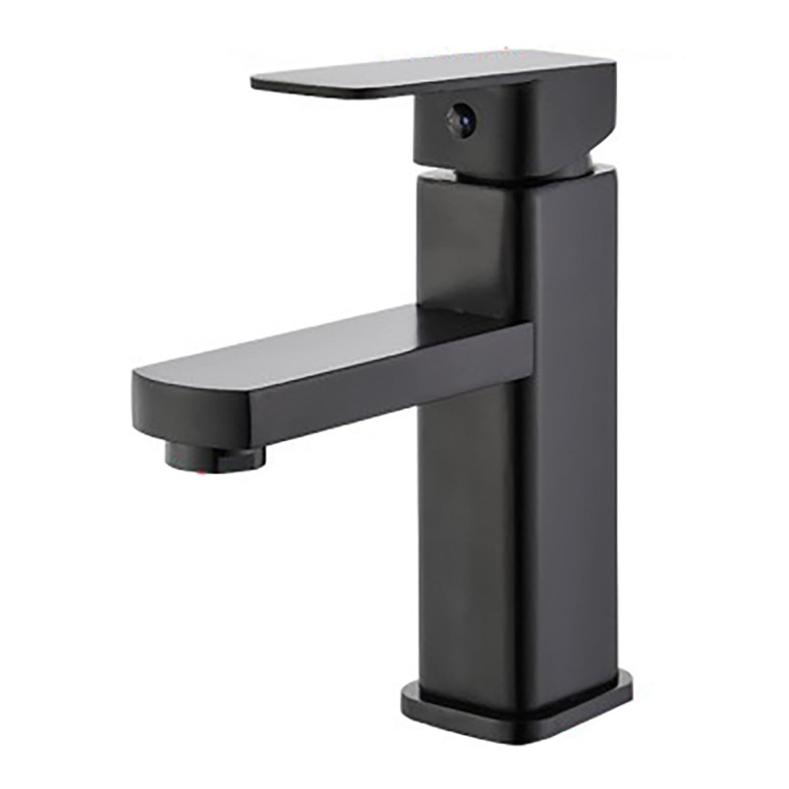 Robinet de vanité noir anti-trace mitigeur de salle de bain contre le calcaire