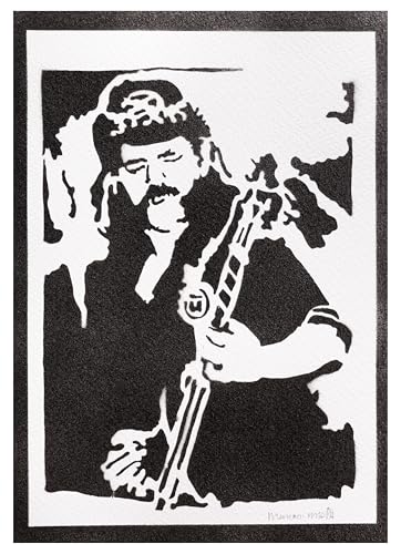 moreno-mata Autentici Graffiti Fatti a Mano Motor... Lemmy Handmade Poster Musica Quadro Moderno Soggiorno Decorazione Parete Regalo Uomo e Donna