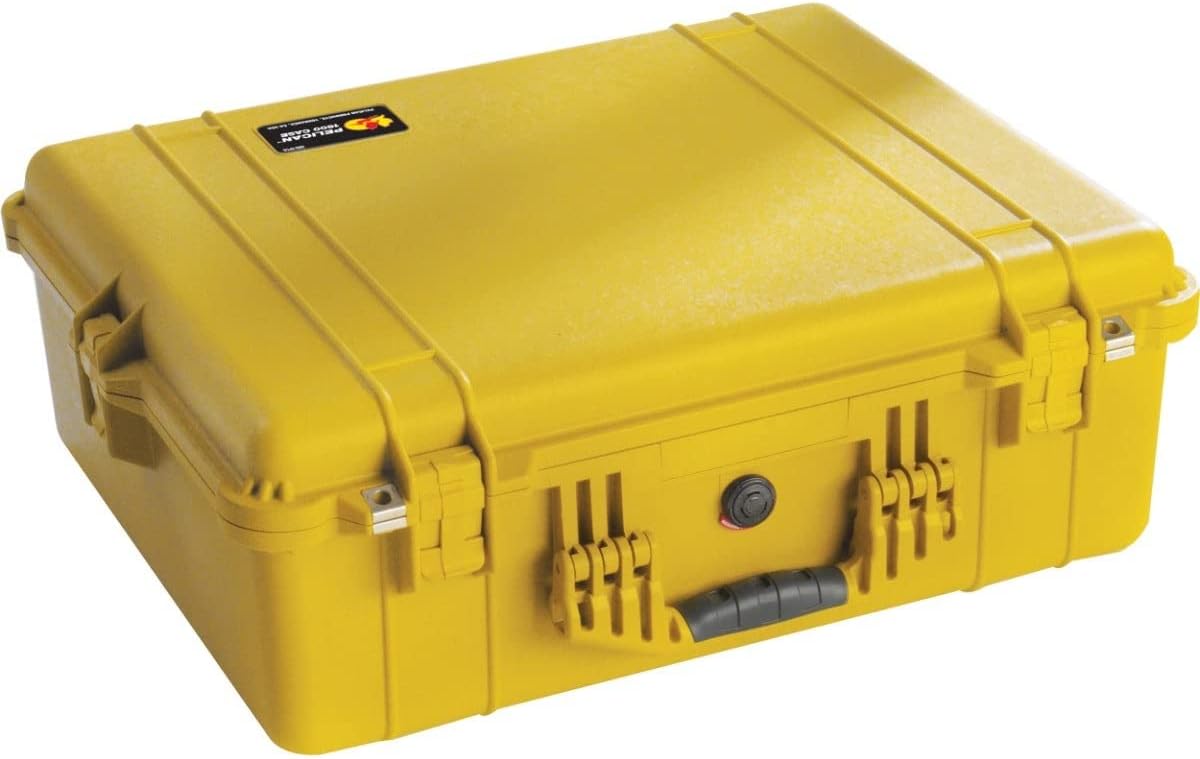 Pelican 1600 Case No Foam (Yellow)