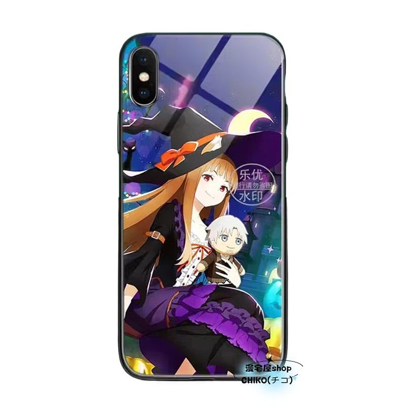 Amazon.co.jp: 狼と香辛料 ケース ケース スマホケース 鏡面ガラス