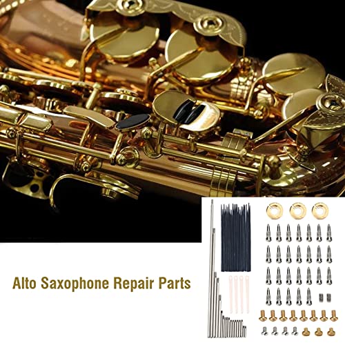 KooingTech Saxophone Repair Kit, Alto Sax Repair Maintenance Kit, Sax Screws for Repairing Alto Saxophone Replacement Parts - Thumbnail 2